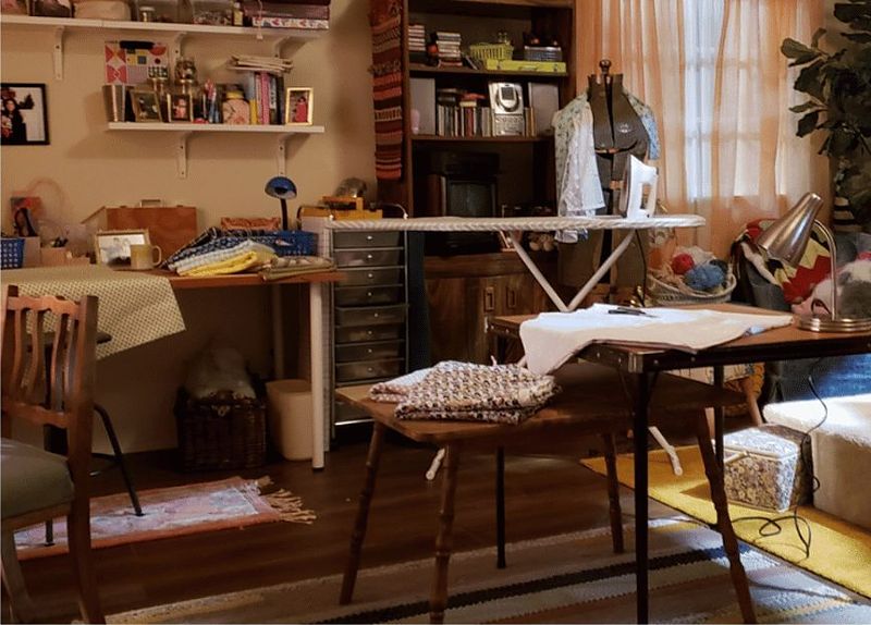 Katherine's childhood home, sewing room