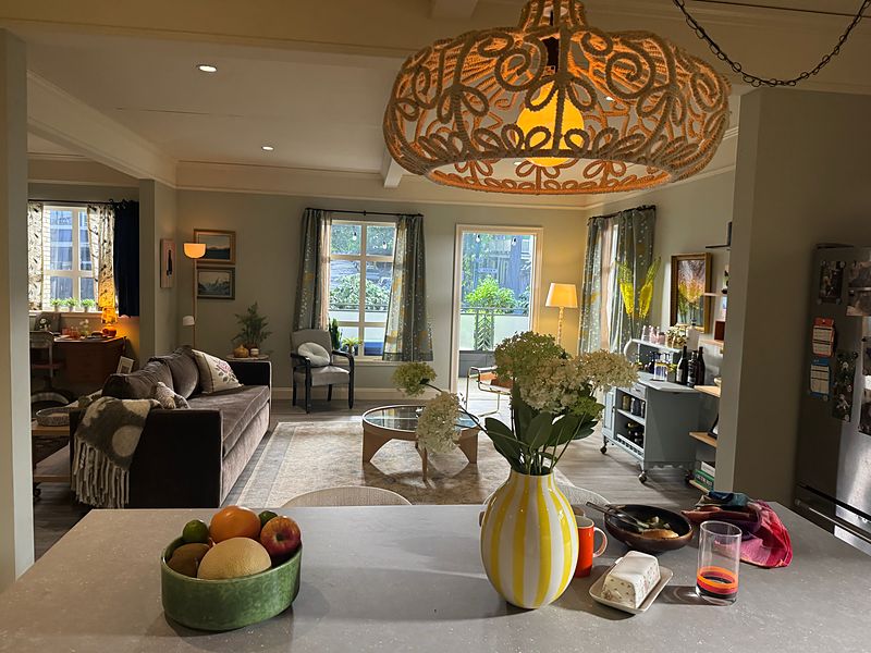 Family apartment, kitchen and living room