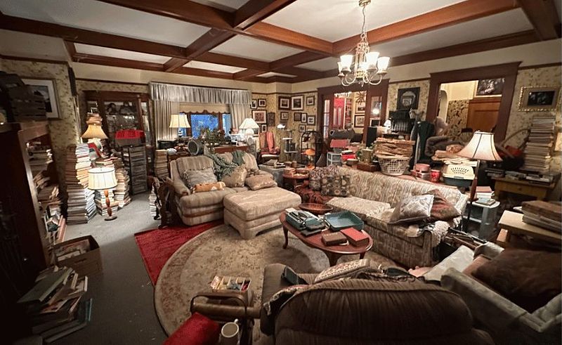 The hoarder house, living room