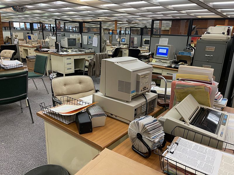 Moncton police station, 1980s
