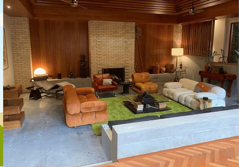 Steve's house, sunken living room