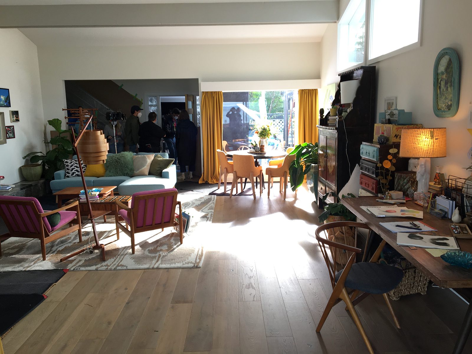 Clare's home, living room