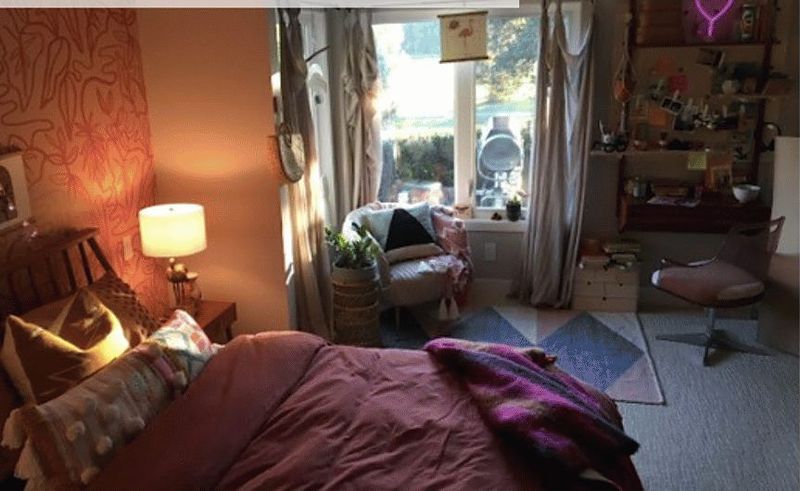 Clare's room, on camera